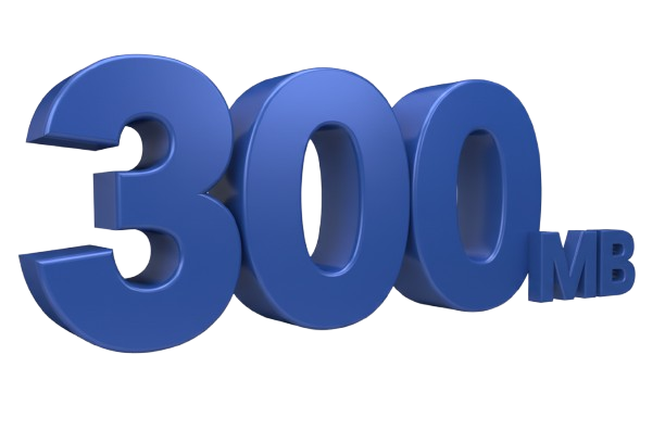 300MB